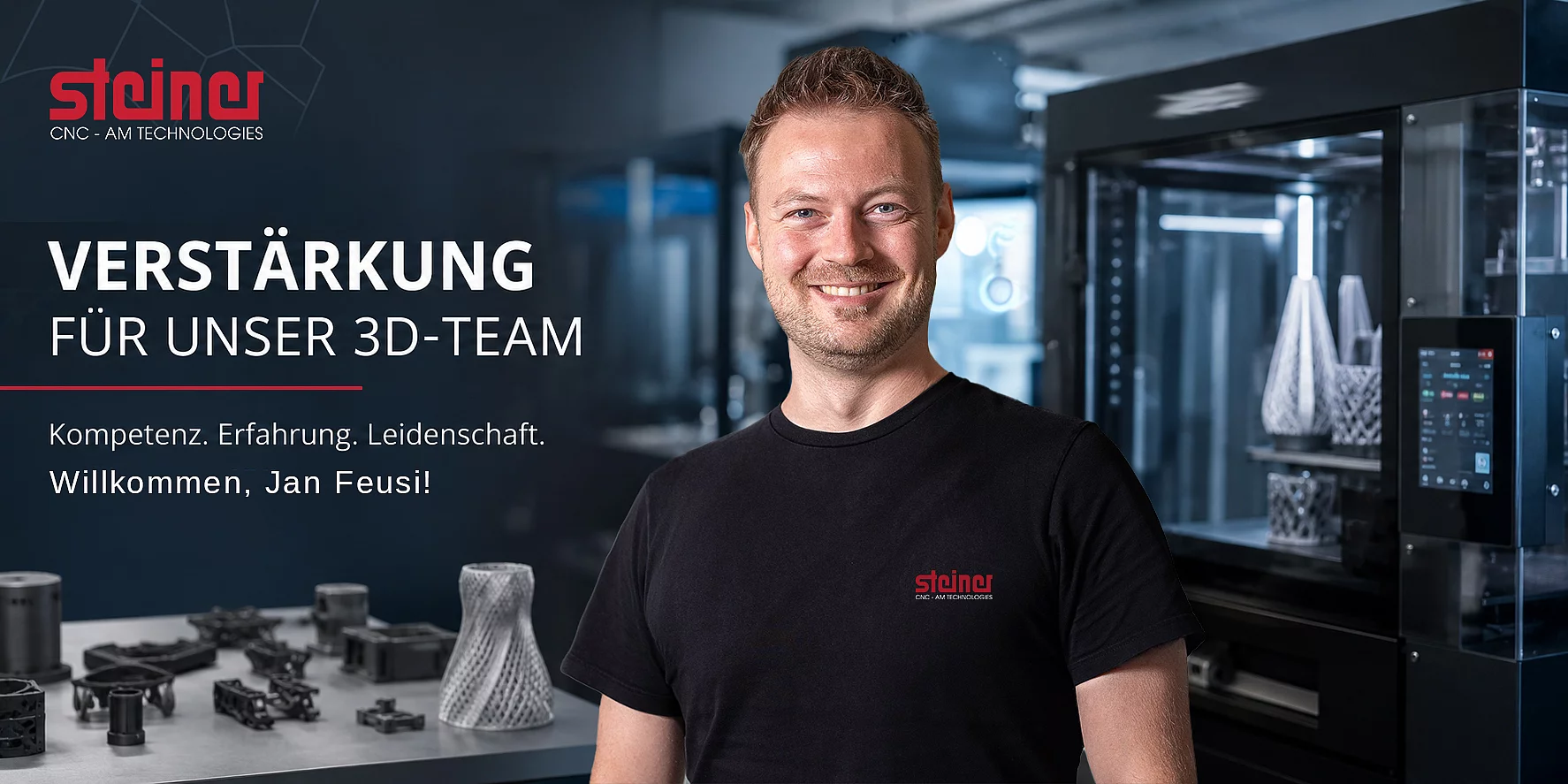 Neuzugang im 3D-Team: Herzlich willkommen, Jan Feusi!