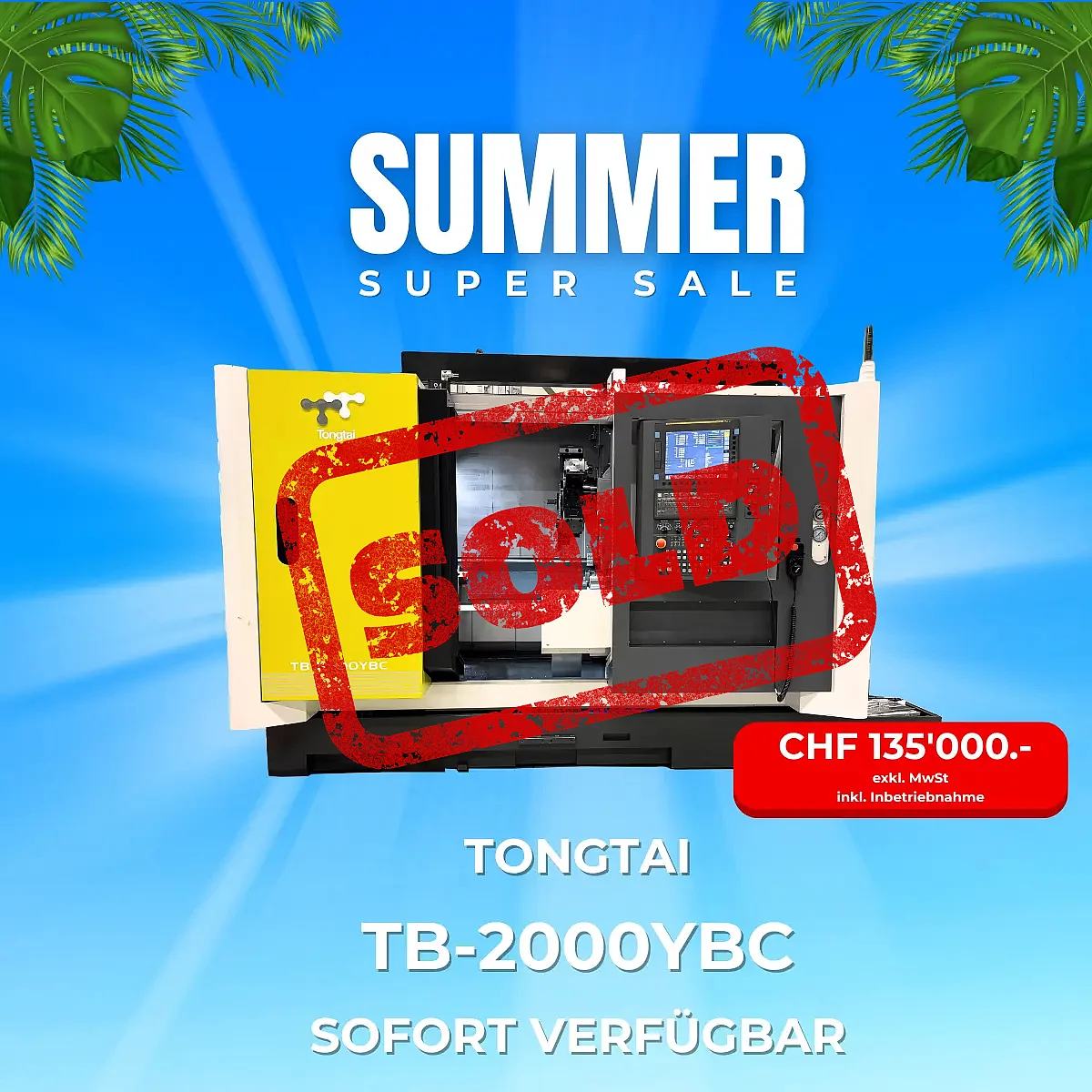 Sommeraktion: TB-2000YBC – sofort verfügbar ab Lager! Sommeraktion: TB-2000YBC – sofort verfügbar ab Lager!