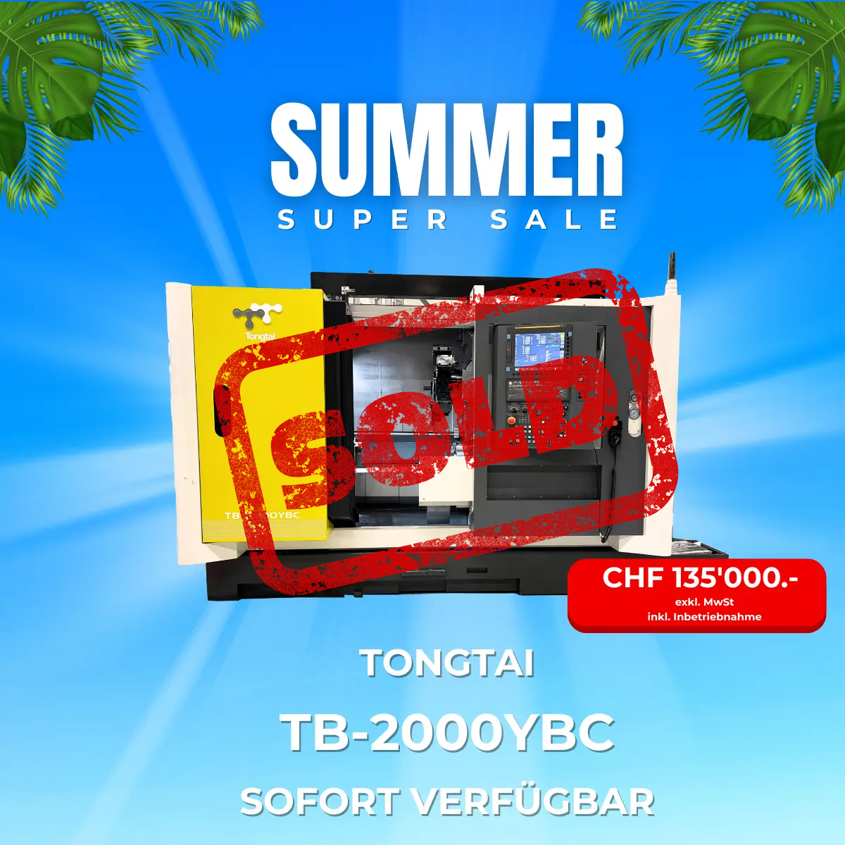 Sommeraktion: TB-2000YBC – sofort verfügbar ab Lager! Sommeraktion: TB-2000YBC – sofort verfügbar ab Lager!